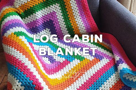 Crochet Log Cabin Blanket