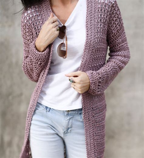 Crochet Longline Cardigan Pattern