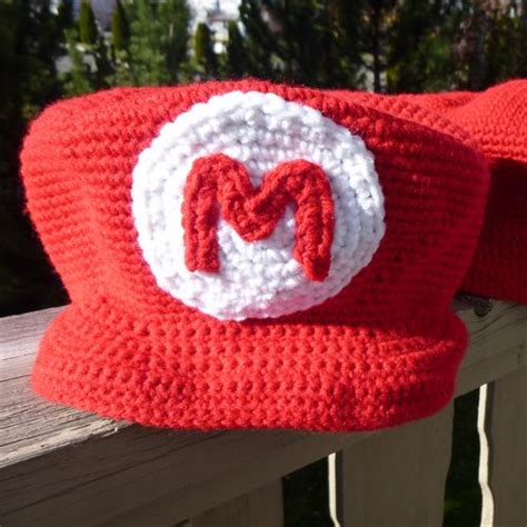 Crochet Mario Hat Free Pattern