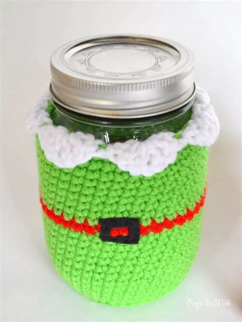 Crochet Mason Jar Cover