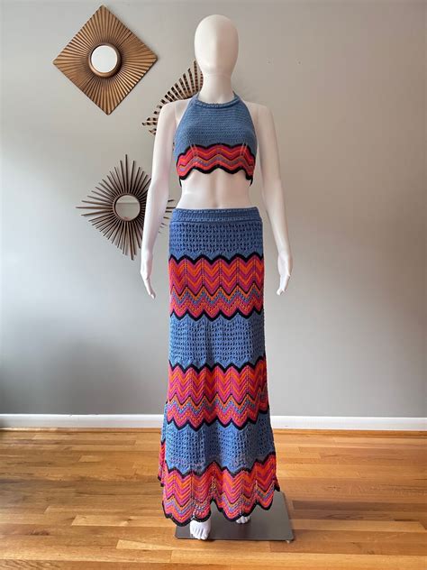 Crochet Maxi Skirt Set