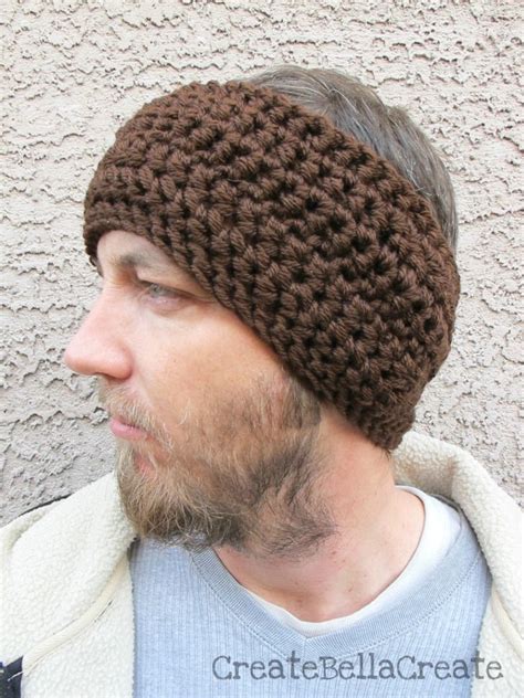 Crochet Mens Ear Warmer Pattern