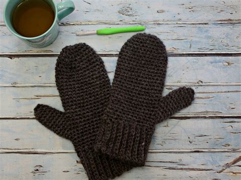 Crochet Mens Mittens