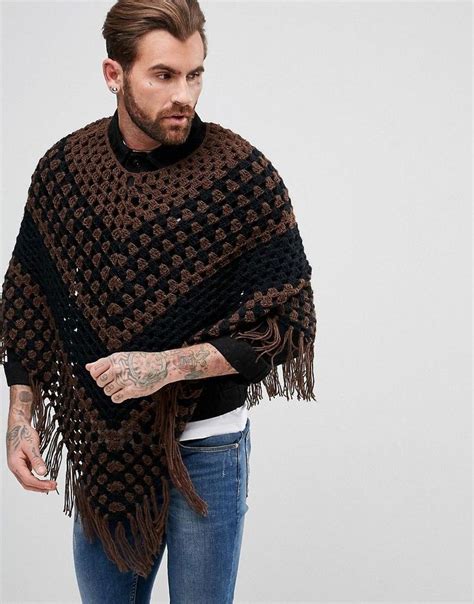 Crochet Mens Poncho