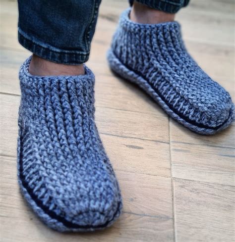 Crochet Mens Slippers