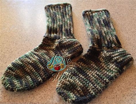 Crochet Mens Socks