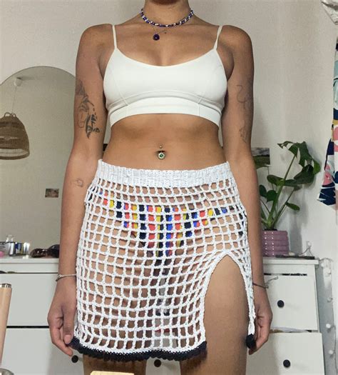 Crochet Mesh Skirt Pattern
