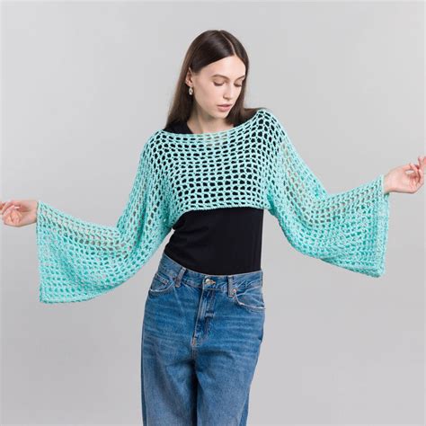 Crochet Mesh Sleeves Pattern Free