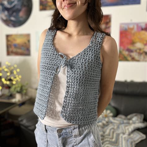 Crochet Mesh Vest