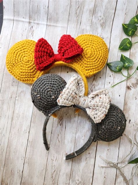 Crochet Mickey Mouse Ears