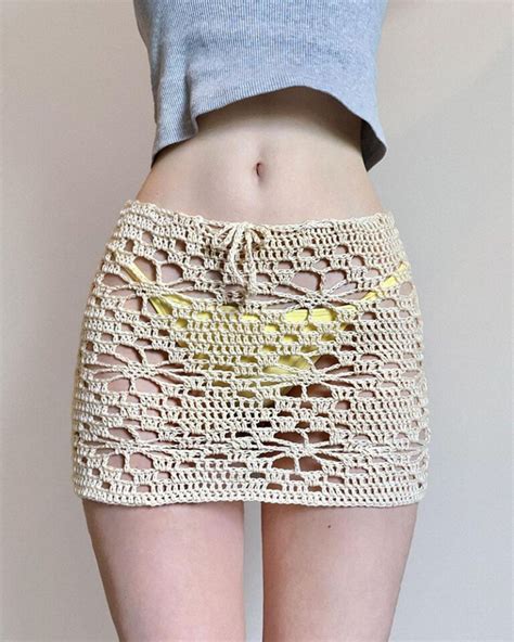 Crochet Mini Skirt Cover Up