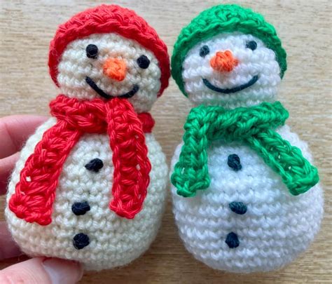 Crochet Mini Snowman