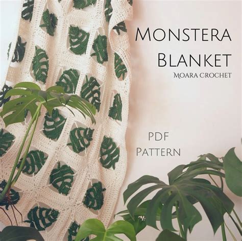 Crochet Monstera Blanket Pattern