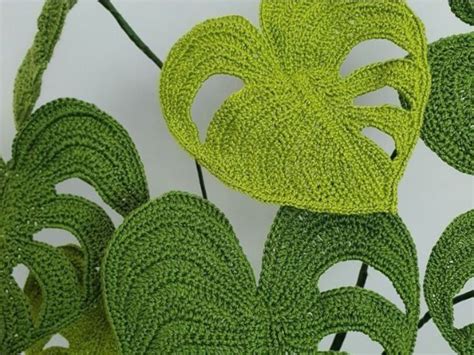 Crochet Monstera Leaf
