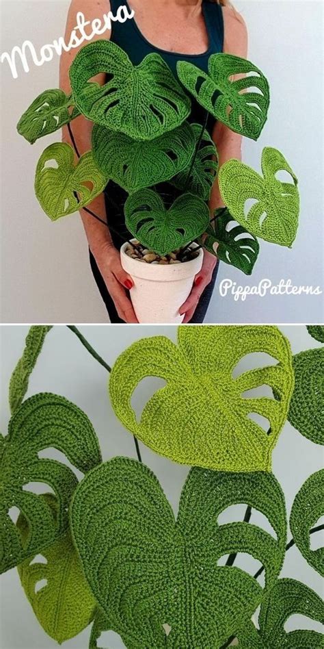 Crochet Monstera Plant