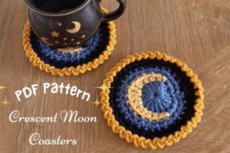 Crochet Moon Coaster
