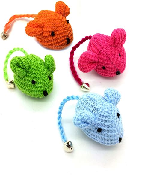 Crochet Mouse Cat Toy