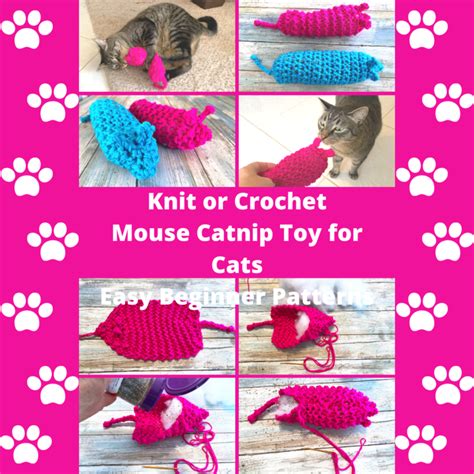 Crochet Mouse Toy For Cats