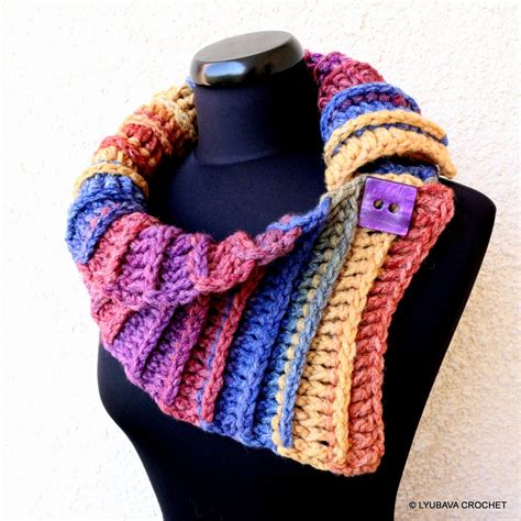 Crochet Multicolor Scarf