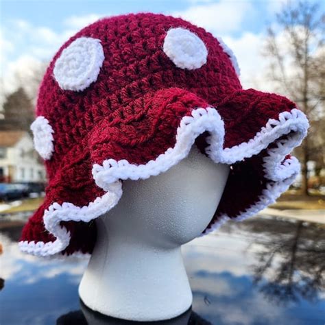 Crochet Mushroom Bucket Hat