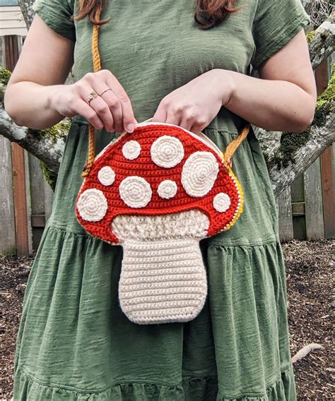 Crochet Mushroom Purse