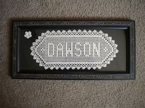 Crochet Name Doily