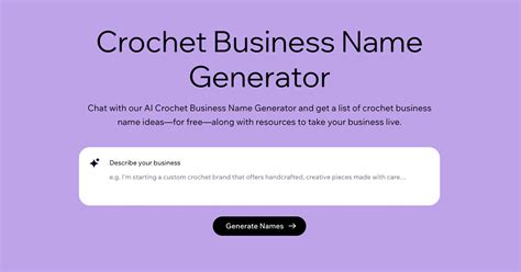 Crochet Name Generator
