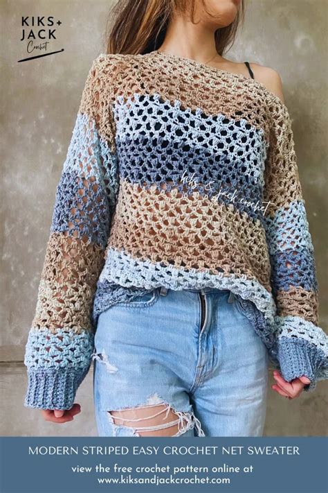 Crochet Net Sweater