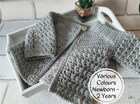 Crochet Newborn Cardigan