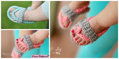 Crochet Newborn Sandals