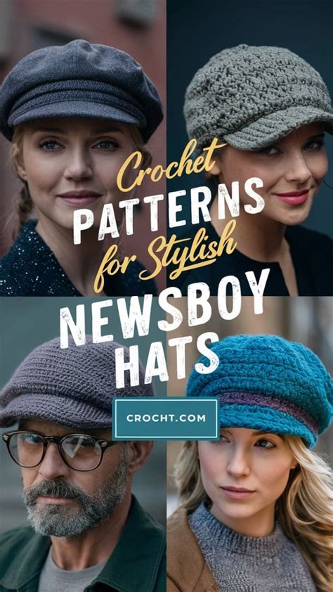 Crochet Newsboy Cap