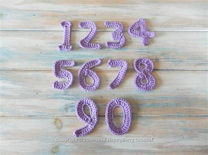 Crochet Numbers Pattern