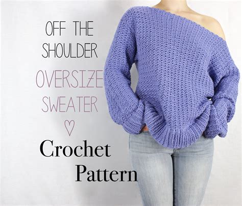 Crochet Off Shoulder Sweater