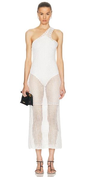 Crochet One Shoulder Dress