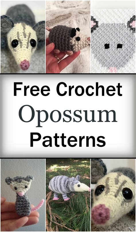 Crochet Opossum Pattern Free