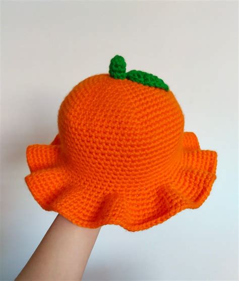Crochet Orange Hat