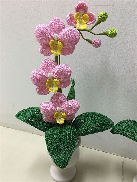 Crochet Orchid Flower
