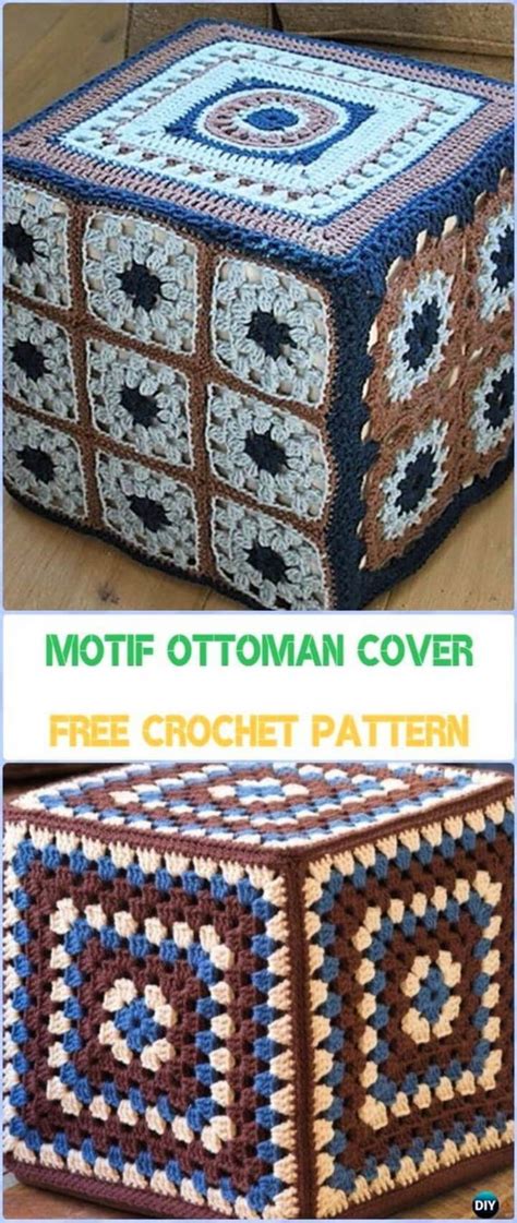 Crochet Ottoman Cover