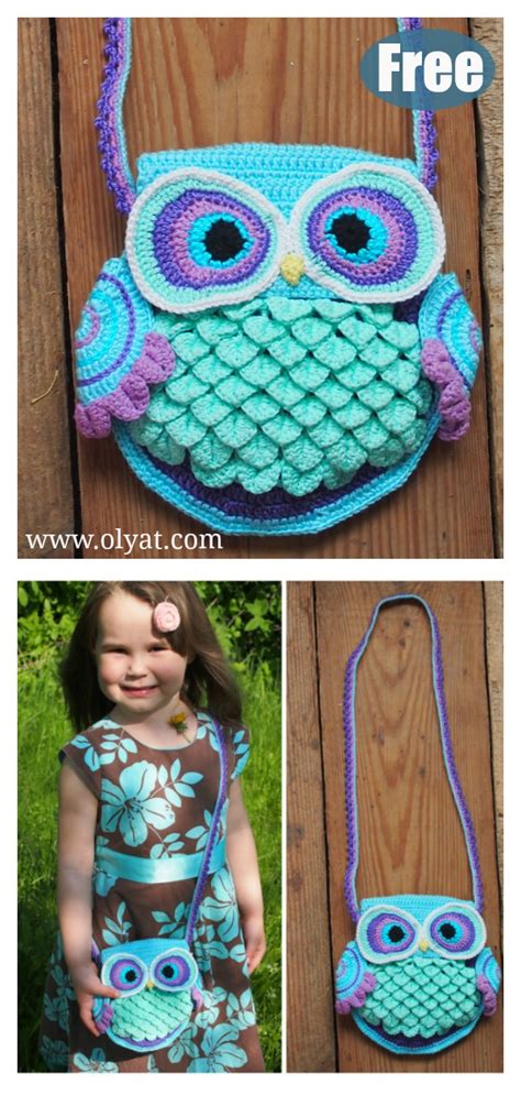 Crochet Owl Bag Free Pattern