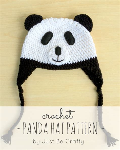 Crochet Panda Hat