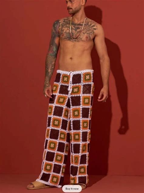Crochet Pants Mens