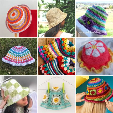 Crochet Patchwork Bucket Hat