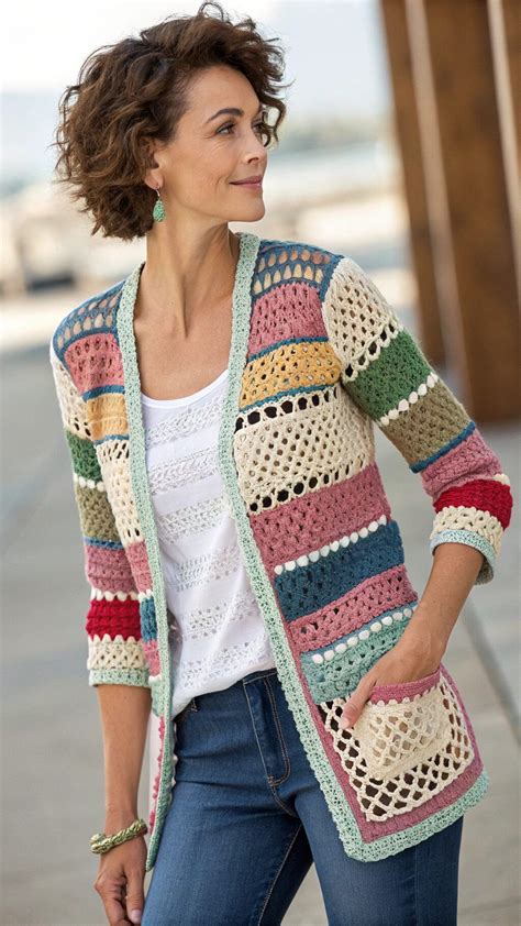 Crochet Patchwork Cardigan