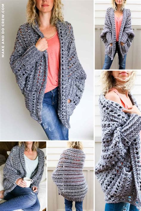 Crochet Pattern Cocoon Cardigan