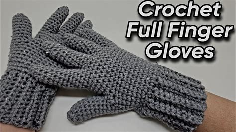 Crochet Pattern For Gloves With Fingers