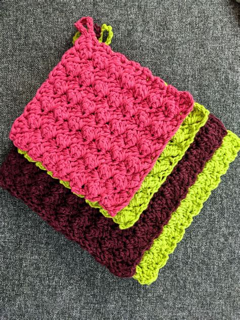 Crochet Pattern For Potholders