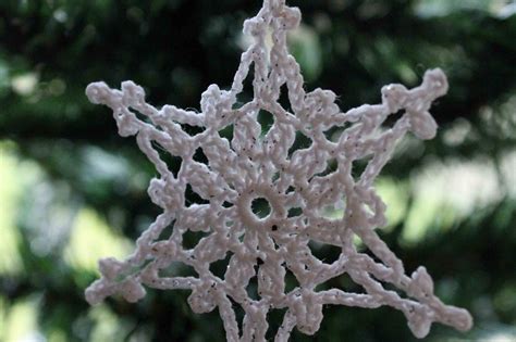 Crochet Pattern Snowflake Ornament