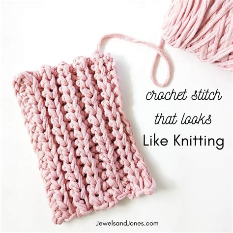 Crochet Pattern That Looks Like Knit