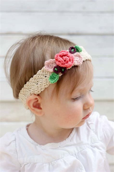 Crochet Patterns Flowers Headbands