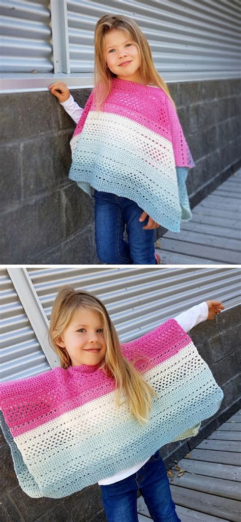 Crochet Patterns For Childrens Ponchos